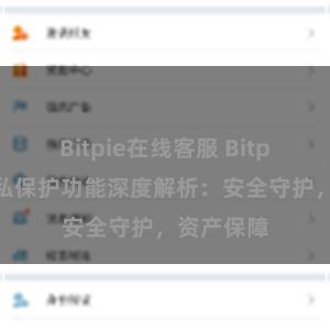 Bitpie在线客服 Bitpie钱包隐私保护功能深度解析：安全守护，资产保障