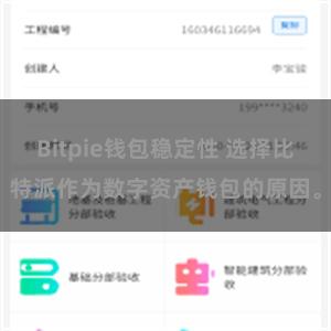 Bitpie钱包稳定性 选择比特派作为数字资产钱包的原因。