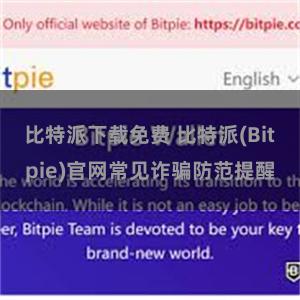 比特派下载免费 比特派(Bitpie)官网常见诈骗防范提醒