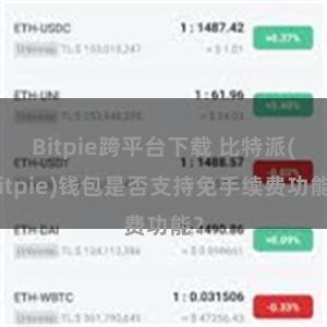 Bitpie跨平台下载 比特派(Bitpie)钱包是否支持免手续费功能？