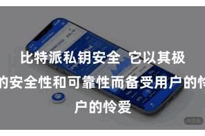比特派私钥安全  它以其极高的安全性和可靠性而备受用户的怜爱
